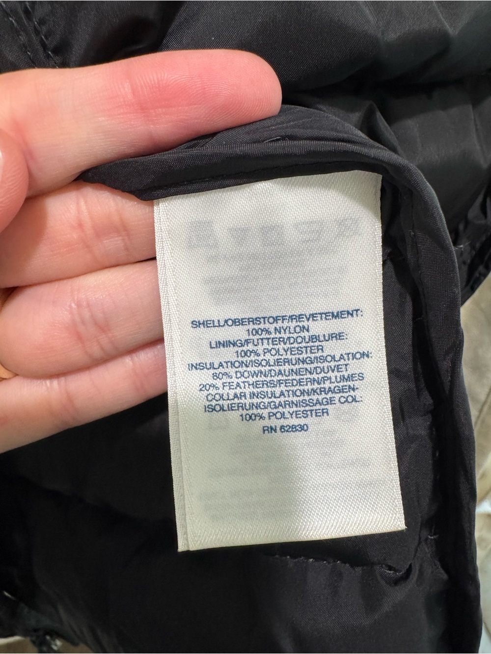 Lands’ End Men’s Wanderweight Packable Down Jacket Black Small 34-36 Lightweight - Picture 7 of 13